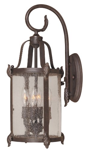 World Imports 1693-89 Old Sturbridge Collection 4-Light Outdoor Wall Lantern, Bronze