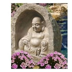 Asian buddha statue home garden sculpture god happiness (Digital Angel Decor)