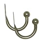 Levolor Classic Drapery Holdback, Pair of 2, Burnished Brass