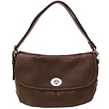 COACH LEATHER FLAP DUFFLE 15170 MAHOGANY 15170