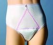 `Dignity Lady Plus Medium PANTY HIPS WAIST 30202 Med 7 39-40 26-32 * Fashionably feminine panties with a patented stretch hook pouch discretely sewn inside to hold a liner in place without leakage or discomfort