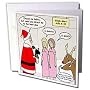Rich Diesslins Funny Christmas Cartoons - Santa at Wal-Mart - Greeting Cards-12 Greeting Cards with envelopes