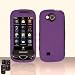 Samsung Reality U820 Snap-on Purple Rubber Surface Phone Protector Cover Case