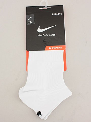NIKE(ナイキ) ランニングソックス ホワイト×ブラック 27～29cm SX4656-100-27