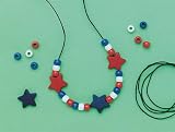 Patriotic Necklace Craft Kit (Makes 12)