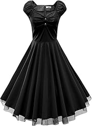 Vintage Lace Cotton Scoop Neck Cap Sleeves Evening Dress/Prom Dress/Wedding Party Dress 