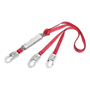 DBI/Sala 1342001 Pro Pack Style Shock Absorbing Lanyard, Gray
