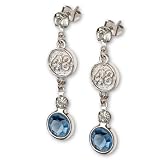 Jimmie Johnson #48 Crystal Logo Earrings