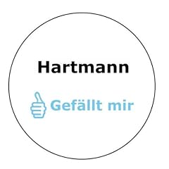 Hartmann gef�llt mir Aufkleber - 10 cm Durchmesser