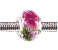 Pandora Style Charm Bead (Z62) Murano Lampwork Glass (14mm x 10mm) (fits Troll too)