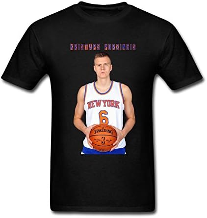 Chanyin Mens 100% Cotton NBA Kristaps Porzingis Jordan t-shirt
