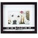 Lawrence Frames Walnut Wood Double Mat 6x4 Picture Frame - Dog Collar Design