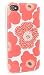 スワロフスキー フラワー(レッド） / for iPhone4S/au by KDDI【SECOND SKIN】
