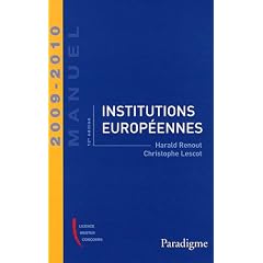 Institutions europ�ennes 2009-2010