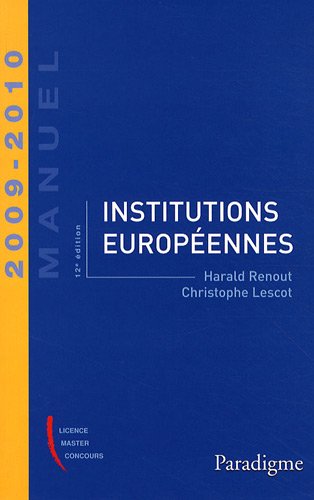 Institutions européennes 2009-2010