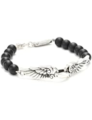 King Baby 8mm Onyx Bead Wingspan Bracelet