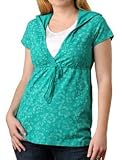 Motherhood Maternity: Short Sleeve Mock Layer Double Opening Nursing Top