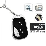 Digi Super High Resolution USB DVR Camcorder Car Key Chain + 4GB memory card.