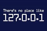 Professionally Framed Theres No Place Like 127.0.0.1 Localhost Computer Print Poster - 11x17 with RichAndFramous Black Wood Frame