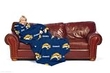 NHL Buffalo Sabres Adult Comfy Throw Blanket with Sleeves