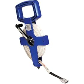 Silverline MT46 50 Metre Open Reel Surveyor's Tape