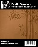 Exotic Bamboo Wall Stencil