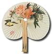 Small Chinese Bamboo Pocket Fan with Nature Designs
