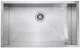 Schon SC3219 Single Bowl Zero Radius Kitchen Sink, Stainless Steel