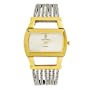 AK Anne Klein Women's Two-Tone Diamond East West Watch #108989SVTT
