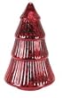Mercury glass Christmas tree large in red