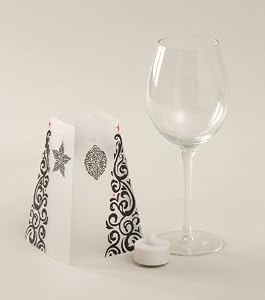 Stemware Glass LED Votive Holder with Shade