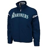 MLB Women's Seattle Mariners Triple Peak Premier Jacket (Pro Navy/Pro Silver, Large)