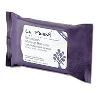 La Fresh Eco Beauty Waterproof Makeup Remover Wipes Flow Pack, 24 Count