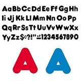 Ready Letters Casual Font Solid Red 4" Uppercase/Lowercase Combo Pack