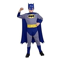 Dress Up Batman The Brave and The Bold Batman Action Suit Set Costume, Child Size 8 To 10