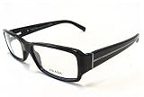 PRADA VPR 02M Eyeglasses VPR02M 7BN1O1 Black/Grey Optical