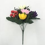 造花　5枝　お盆向け用品　フラワー 10本