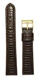 Men's Genuine Lizard Watchband  Brown 22mm Watch Band