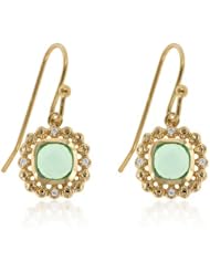 Sterling Silver Aqua Vanity Earrings