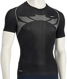 Nike Pro Vent Short Sleeve V-Neck T-Shirt - Black