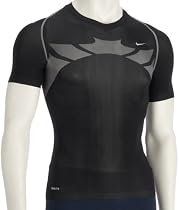 Nike Pro Vent Short Sleeve V-Neck T-Shirt - Black