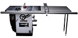 DELTA 36-L51X-BC50 10-Inch Left Tilt 5-Horsepower Cabinet Saw with 50-Inch Biesemeyer Fence, 2 Cast Iron Extension Wings, Table Board, and Legs, 230-Volt 1-Phase
