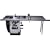 DELTA 36-L51X-BC50 10-Inch Left Tilt 5-Horsepower Cabinet Saw with 50-Inch Biesemeyer Fence, 2 Cast Iron Extension Wings, Table Board, and Legs, 230-Volt 1-Phase
