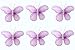 2" Purple Mini Glitter Butterfly nylon hanging ceiling wall baby nursery room wedding decor