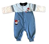  : Quarterback romper, 100% pima cotton