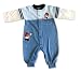 Quarterback romper, 100% pima cotton