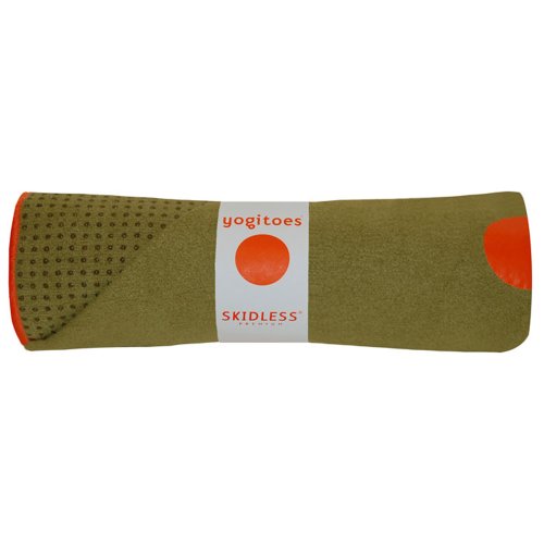Yogitoes Skidless Premium Mat Size Yoga Towel (Moss)