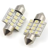 Xenon White 12-SMD Dome Lights Bulbs For Audi A3 A4 A5 A6 A4 Avant S4 A5 Cabriolet S5 Cabriolet TT R8 Q5 Q7 Quattro