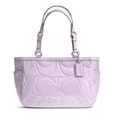 Coach Gallery Stitched Patent Tote – Lavender – Style # F18326