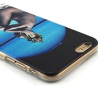 iPhone 6S Case,LUOLNH Fashion Style Colorful Painted Woman flowers Pattern Clear TPU Silicone Gel Back Cover Skin Soft Case for iPhone 6S£¨4.7 Inch£© from LUOLNH